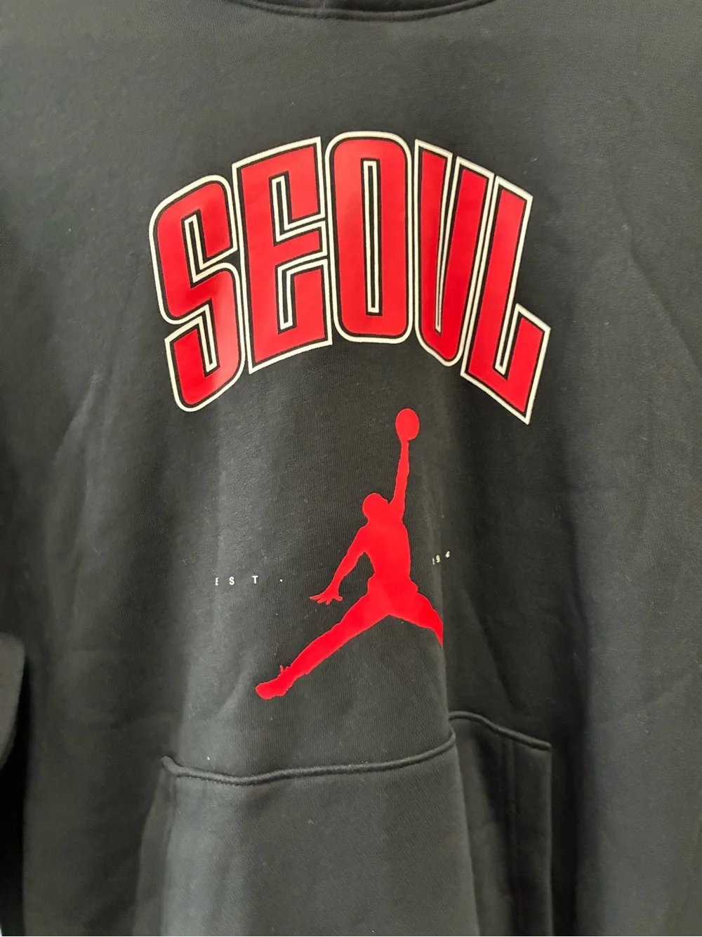 Nike Air Jordan Fleece Hoodi Hq0428-010 Bnwt Only Korea Seoul Edtition Xl SZ Med